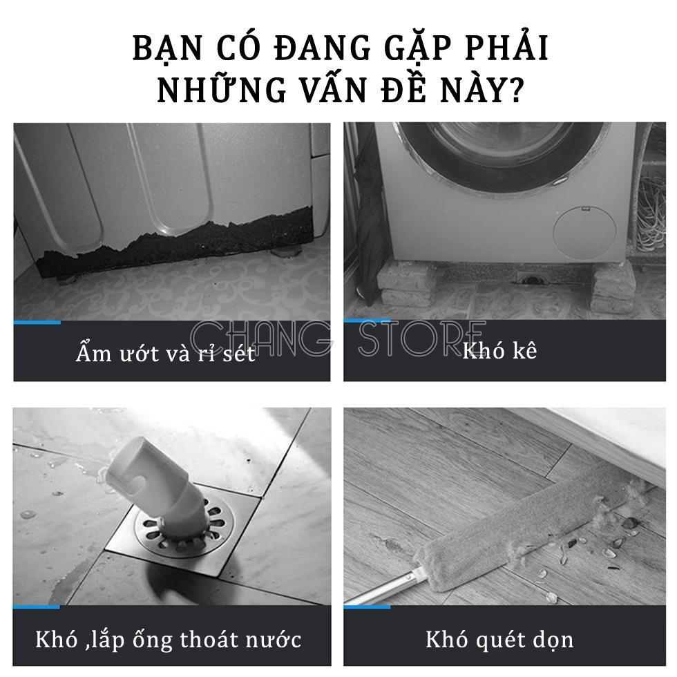 Đế chống rung máy giặt cao su tự nhiên - Chân kệ máy giặt,tủ lạnh chống trơn trượt