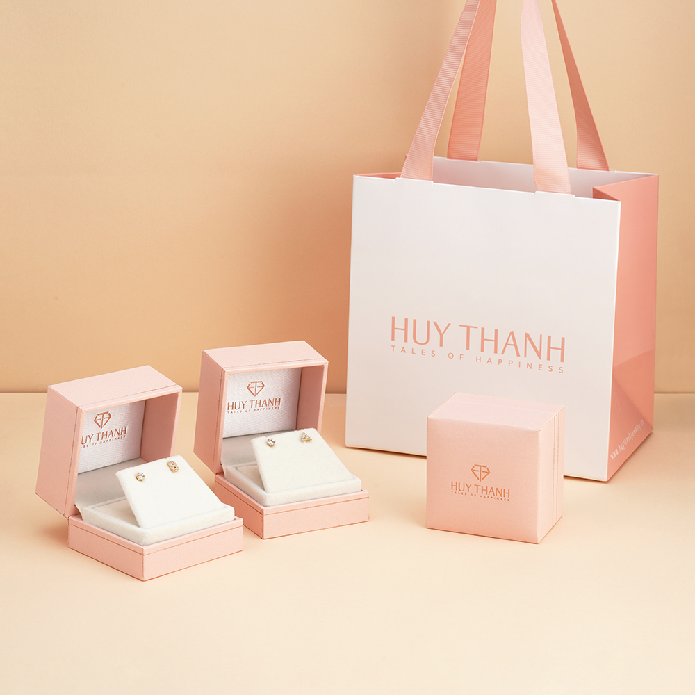 Bông Tai Nữ Vàng 14K BT381 Huy Thanh Jewelry