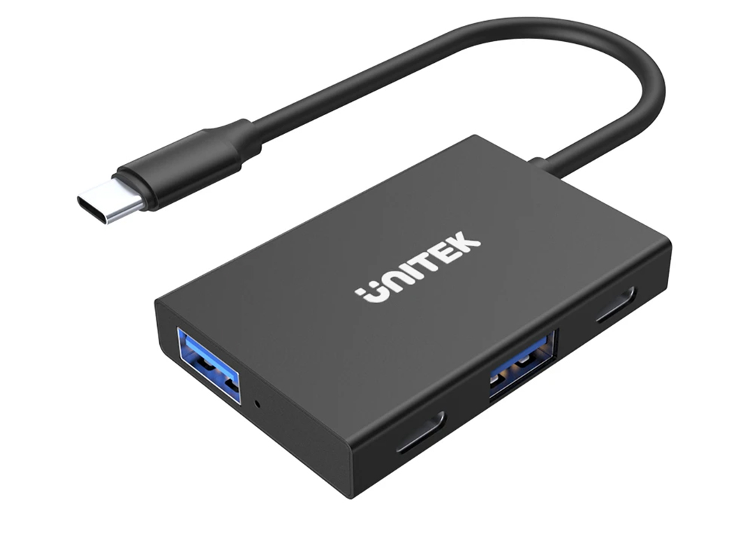 CÁP TYPE-C -&gt; 2 USB 3.0 + 2 TYPE-C UNITEK H1302A- Hàng chính hãng