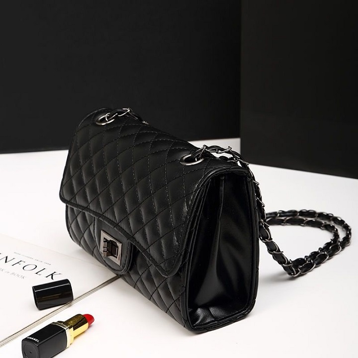 Túi xách da trần trám khoá xoay TX067 Hàng Nhập