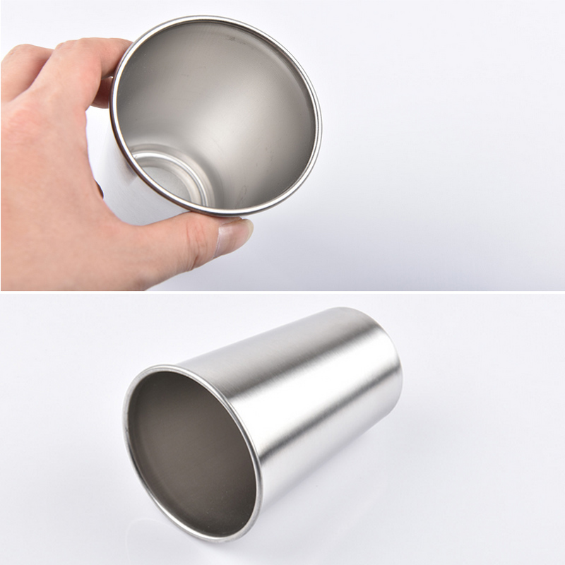 Cốc ly uống nước bằng inox 304 loại 1 lớp loại 320ml hoặc 500ml tùy chọn