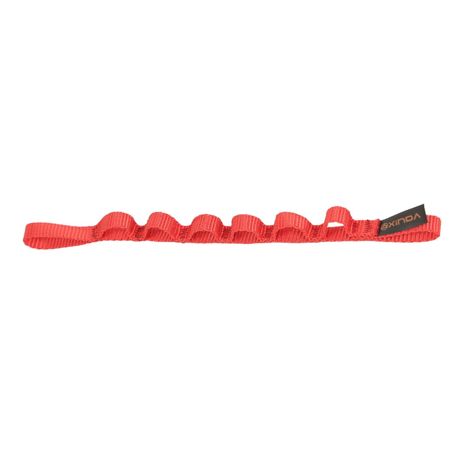 2- Outdoor Climbing Daisy Chain Rope Rappelling Downhill Red