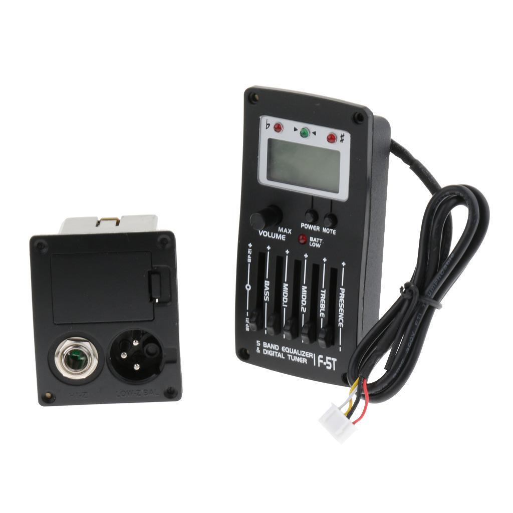 Acoustic Guitar EQ Preamp Pickup with Volume Control for Guitar Parts