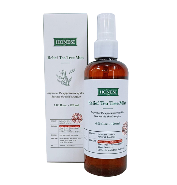 Xịt Khoáng HONESI Relief Tea Tree Mist 120ml