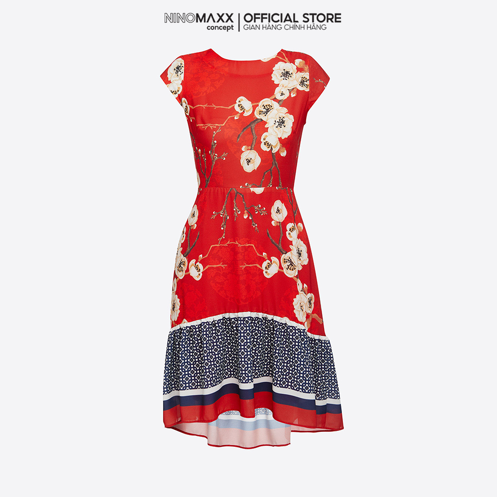 N&M Đầm thời trang Nữ hoạ tiết hoa sắc hoa 1906057