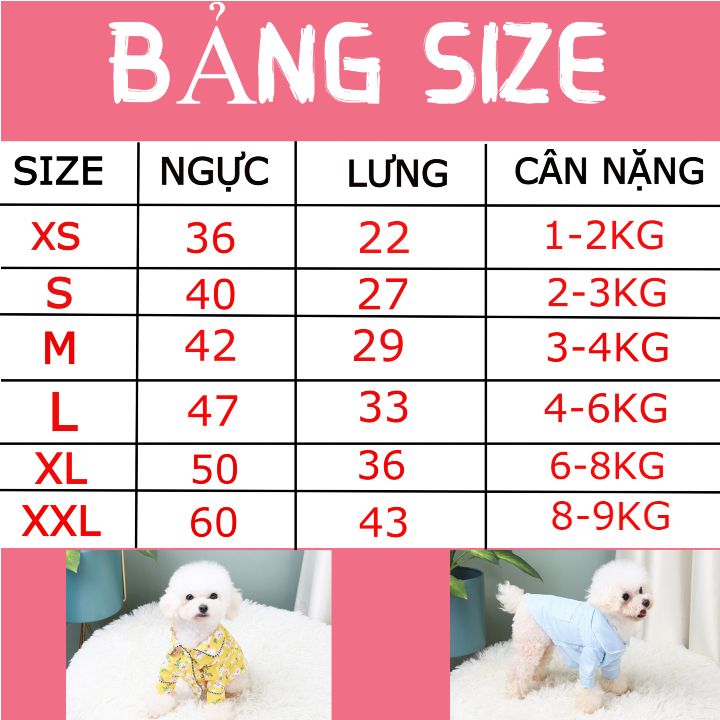 ÁO PIJAMA SÀNH ĐIỆU CHO CHÓ MÈO - SP005215