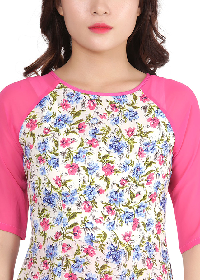 Áo Dài Cách Tân KHANH LINH STYLE MS2018-8AD - Hồng Cánh Sen