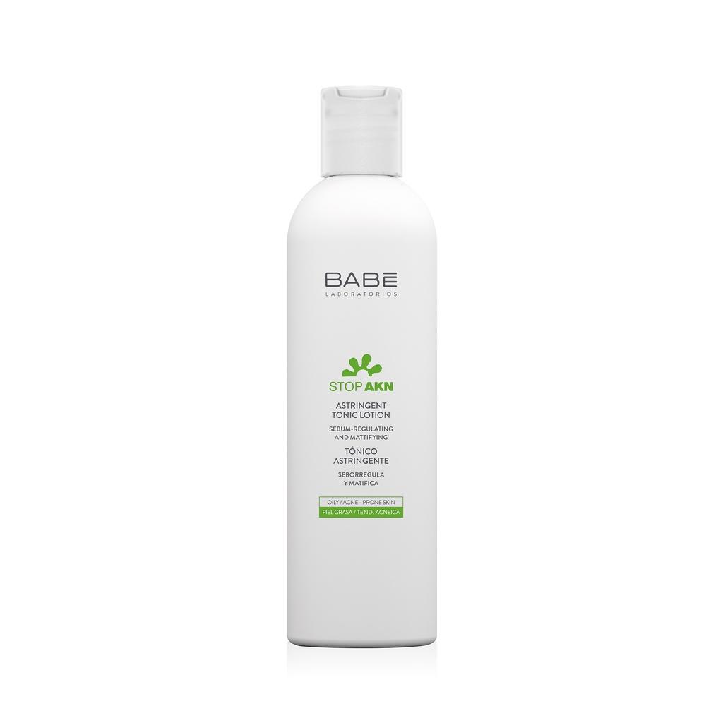 Toner cân bằng dầu nhờn, hỗ trợ giảm mụn, se khít lỗ chân lông BABE Stop AKN Astringent Tonic Lotion 250ml