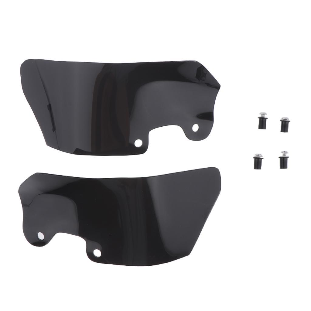 1 Pair Motorcycle Wind Deflectors Scratch Resistant for   Black