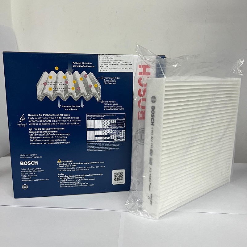 Lọc Gió Điều Hòa Tiêu Chuẩn BOSCH Aeristo S4512 Dành Cho Xe SUZUKI XL-7 , Ertiga