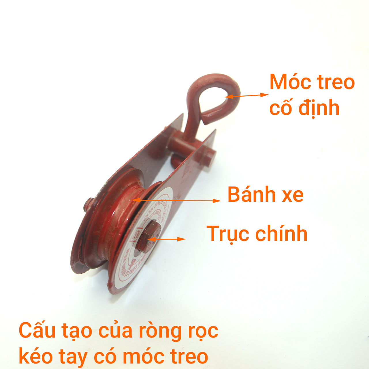 Ròng rọc kéo tay có móc treo an toàn 30kg