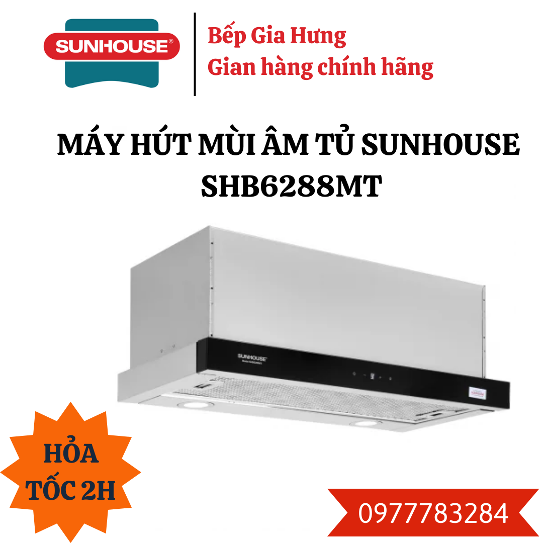 Máy hút mùi âm tủ Sunhouse SHB6288MT - Hàng chính hãng