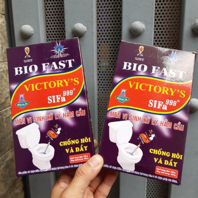 Men vi sinh khử mùi toilet bồn cầu chống mùi hôi cống bể phốt men vi sinh khử mùi Bio Fast 300g Sifa