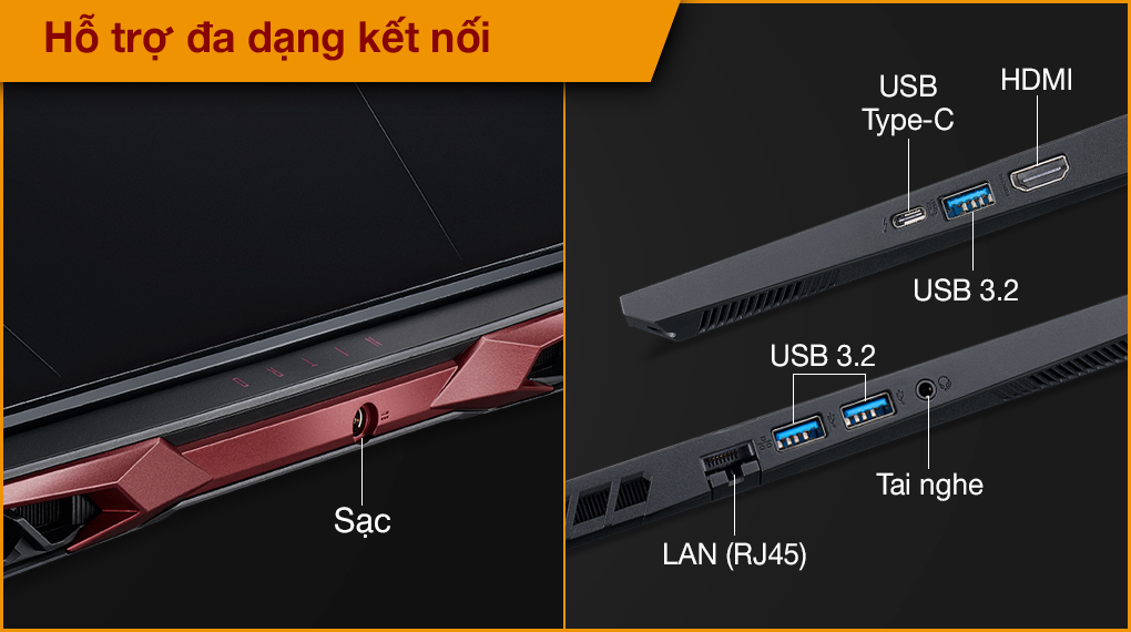 Laptop Acer Nitro 5 Eagle AN515-57-54MV (Core i5-11400H/ 8GB/ 512GB SSD/ RTX 3050 4GB/ 15.6 FHD IPS, 144Hz/ Win11) - Hàng Chính Hãng