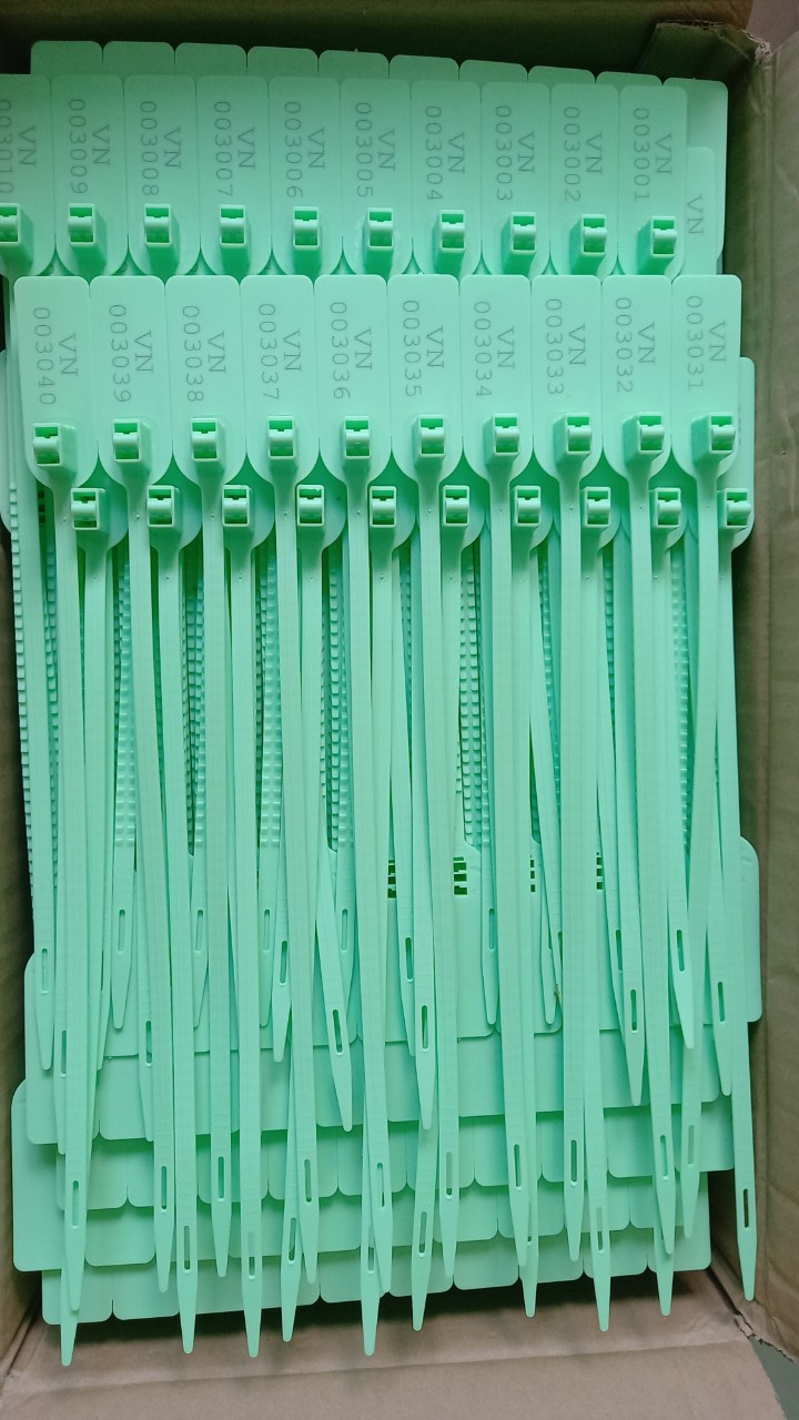 COMBO 100 chiếc niêm phong nhựa dẹt 2 lõi khoá cao cấp dài 35cm