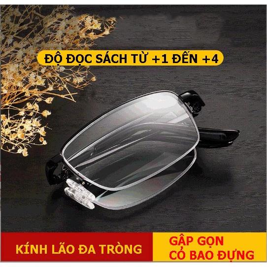 Kính lão thị viễn thị ĐA TRÒNG Đa khoảng cách KV8MUNIQUI cao cấp có bao đẹp tiện lợi