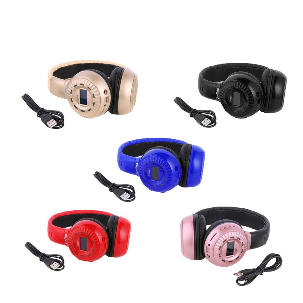 New Wireless Bluetooth 4.0 Noise-Cancelling Handsfree Over Ear Headset Black