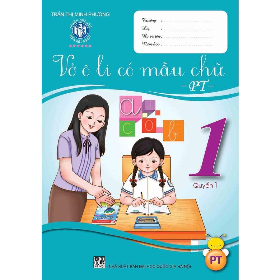 Vở Ô Ly có mẫu chữ lớp 1 Phát triển - (3 quyển - Bộ Cùng Học Để Phát Triển Năng Lực - tích hợp QR CODE)