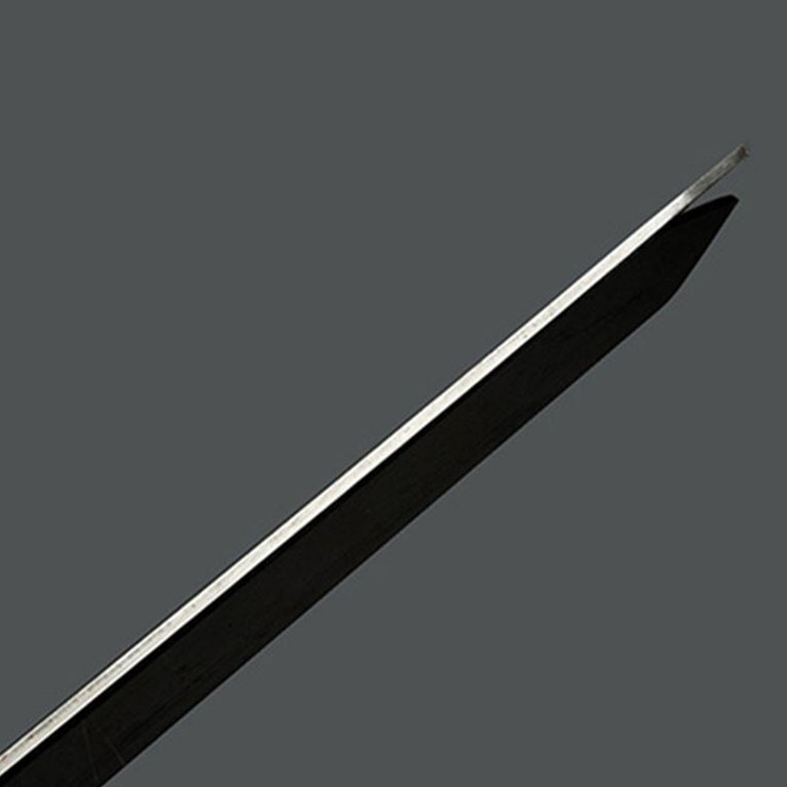 Set of 5 Stainless Steel Flat Skewers Fork,Wood Handle,23.6" Kebab Stick Kabob Skewer for Vegetables, Meats, Grilling, Chicken, Shrimp