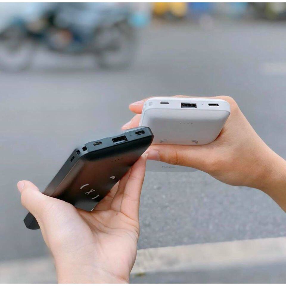 Pin Sạc Dự Phòng Không Dây Dành Cho Hoco J50 Dung Lượng 10000mAh, Hỗ Trợ Tất Cả Các Dòng Sạc Không Dây, Chip IC Chống Cháy Nổ - Hàng Chính Hãng