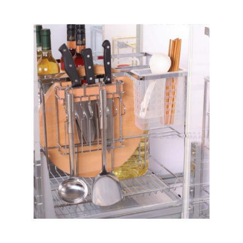 GIÁ DAO THỚT NAN DẸT INOX MỜ CAO CẤP RAY GIẢM CHẤN EUROGOLD - Hàng chính hãng