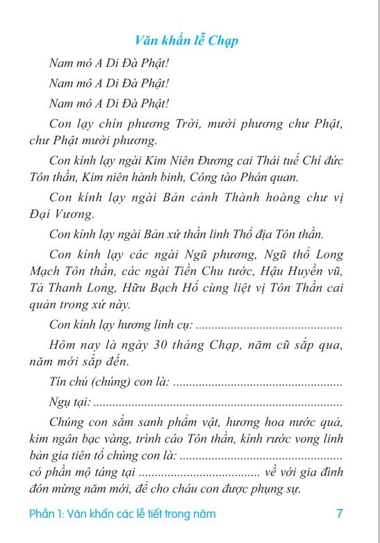 Văn Khấn Cổ Truyền