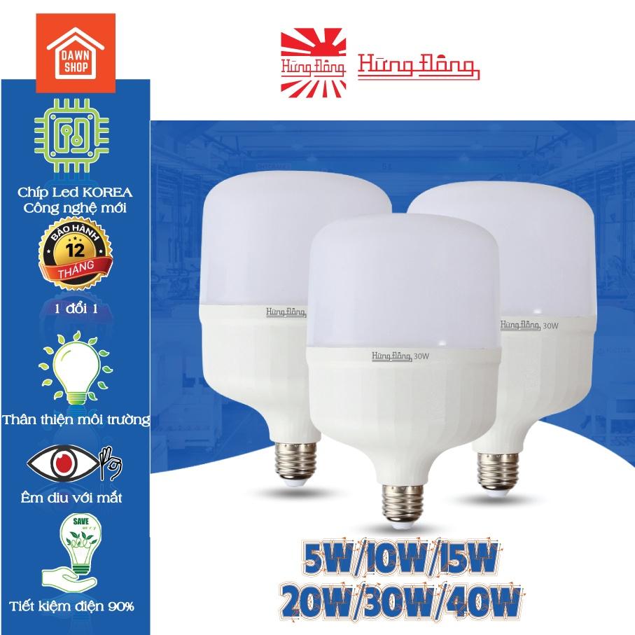 Bóng đèn led công nghệ mới siêu sáng Hừng Đông công suất 5W,10W,15W, 20W, 30W, 40W tiết kiệm điện