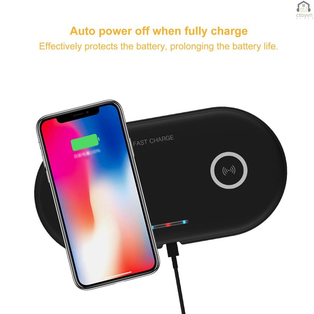 Đế sạc nhanh không dây 5/7.5/10W cho điện thoại