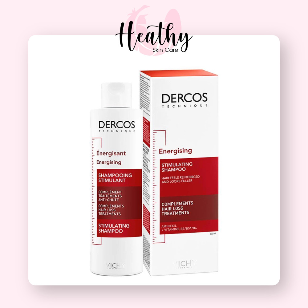 Dầu Gội Tăng Cường Dưỡng Chất Giúp Giảm Rụng Tóc Vichy Dercos Energising Shampoo Hairloss 200ml