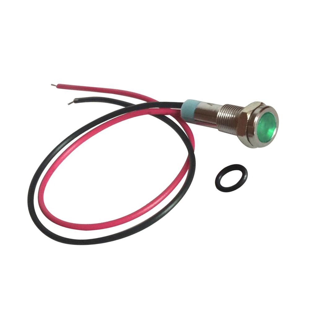 Bộ Nguồn Tín Hiệu LED 12V Đèn Báo Kim Loại Đèn Báo Có Dây