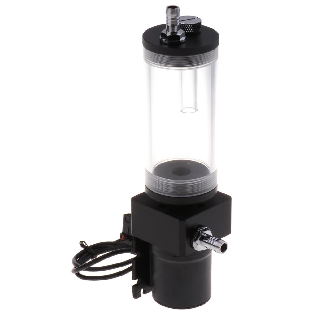 Cylinder Water Tank +G1/4 Thread 19W Pump Computer Water Cooling Radiator