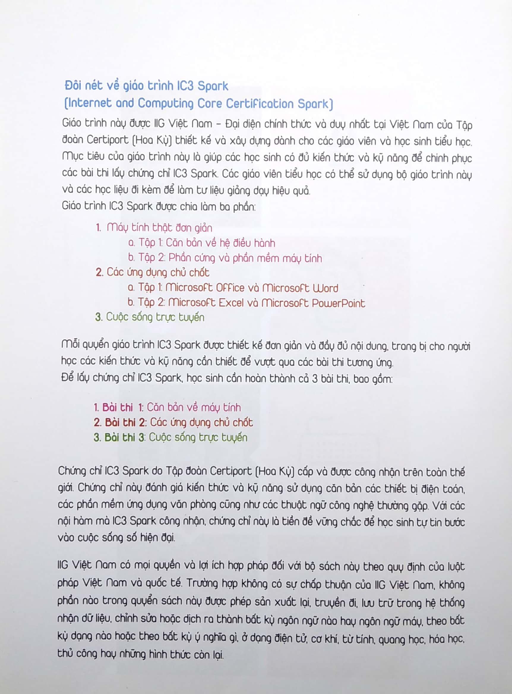 IC3 Spark - Các Ứng Dụng Chủ Chốt - Tập 2: Microsoft Excel Và Microsoft PowerPoint