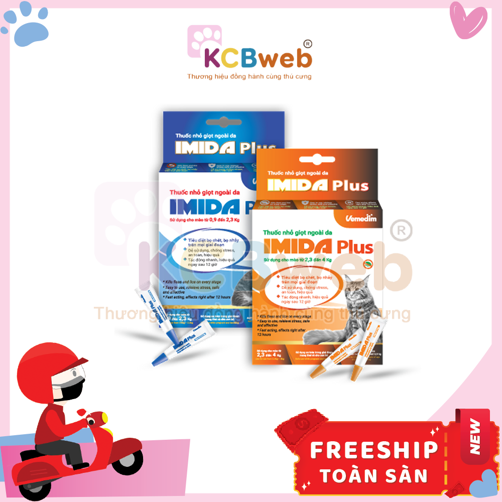 Nhỏ gáy bọ chét cho mèo Imdia Plus