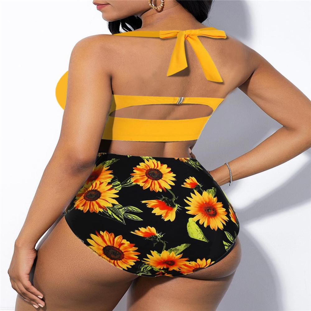 2021 Sexy Plus Kích Thước Bikini Cao Cấp Đầm Nữ Push Up Bra Bộ Plus Kích Thước Đồ Bơi Áo Tắm 4XL 5XL