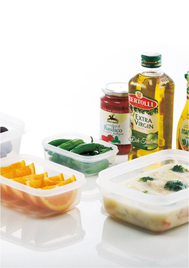 Hộp Nhựa Đựng Thực Phẩm Nắp Mềm Fit In Pack 900ml Tiện Dụng Hàng Nội Địa Nhật