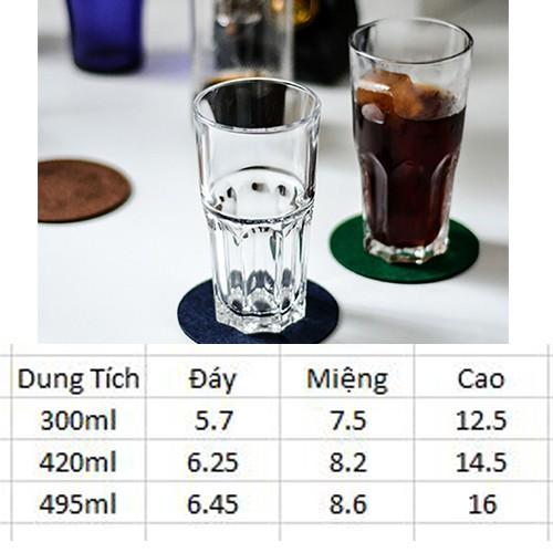 Ly Thủy Tinh Ocean Centra Hi Ball 300ml | 420ml | 495ml - Nhập khẩu Thái Lan - Được lựa chọn kích thước
