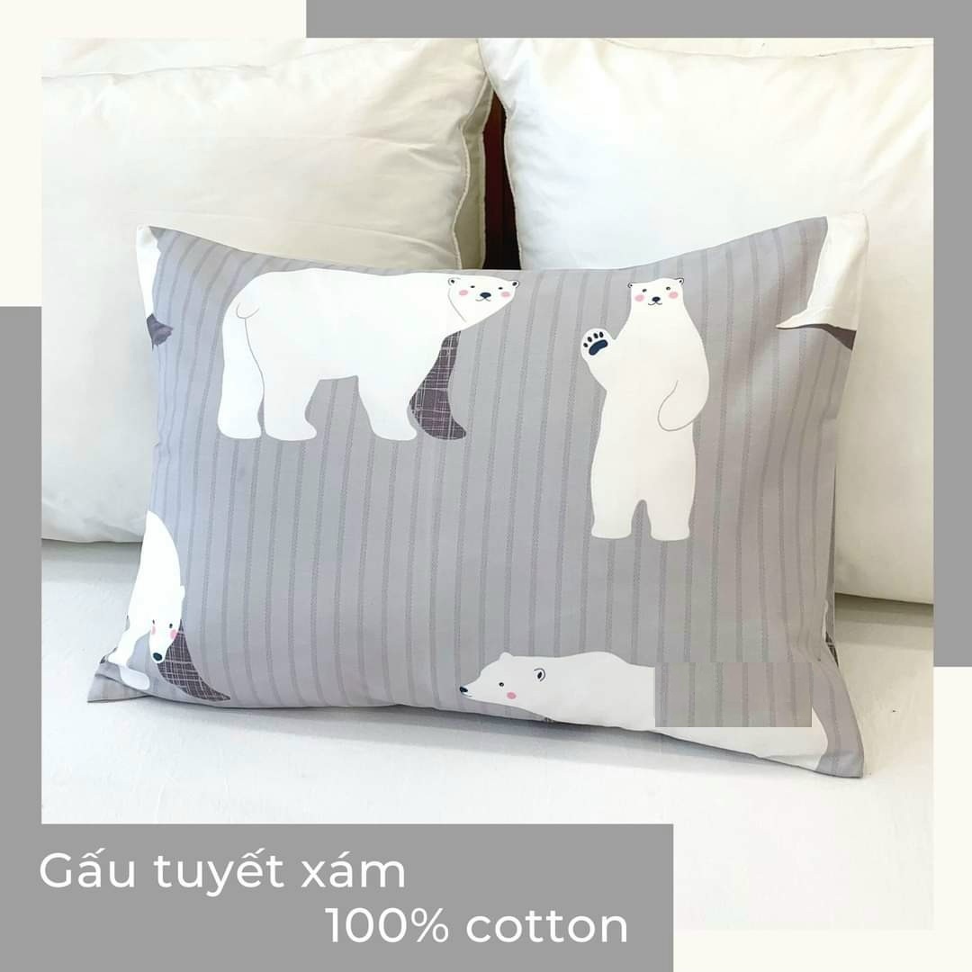 Áo Gối Vỏ Gối Nằm Vải Cotton Hàn Quốc