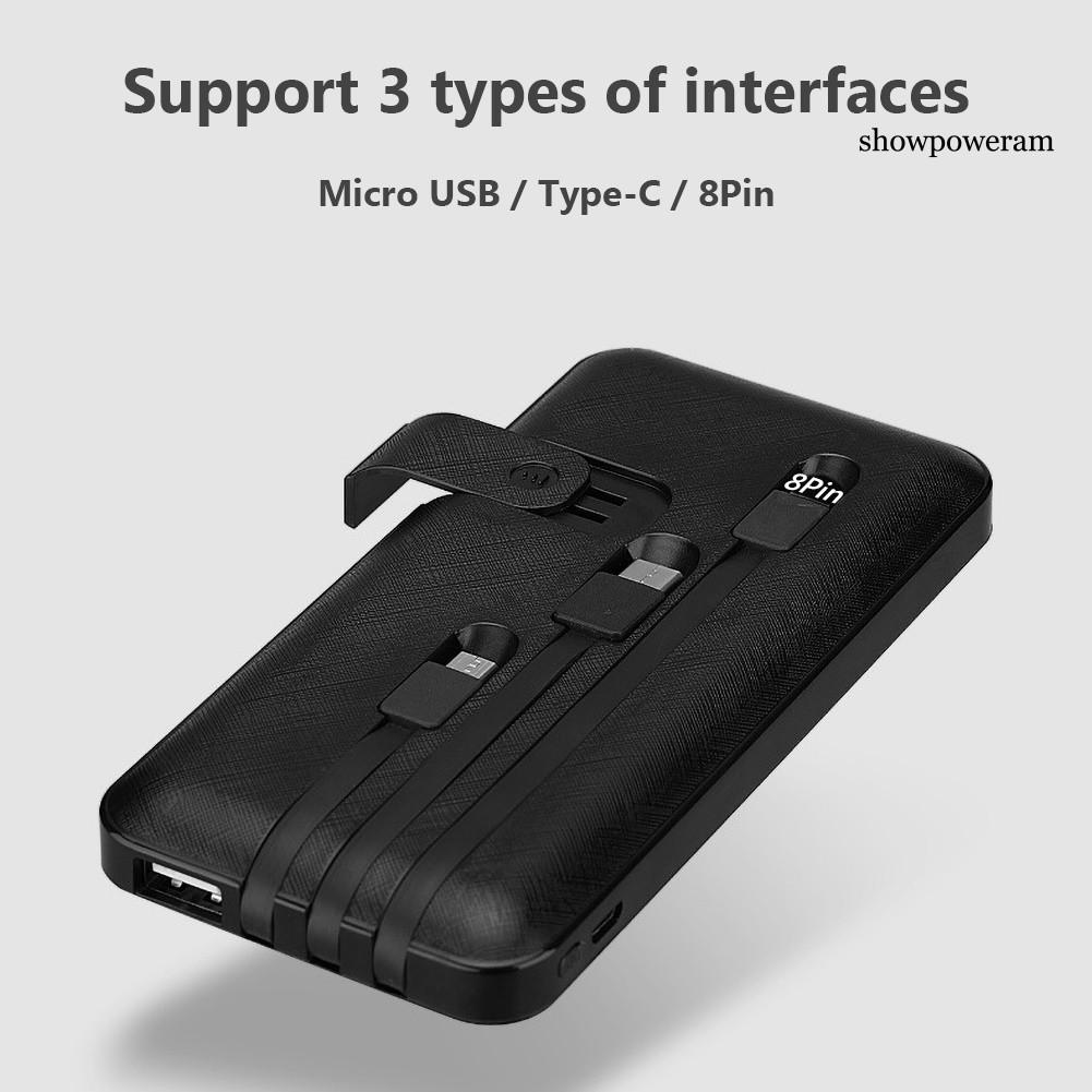 Cáp Sạc Usb Type C 8pin Sp 10000mah Cho Điện Thoại