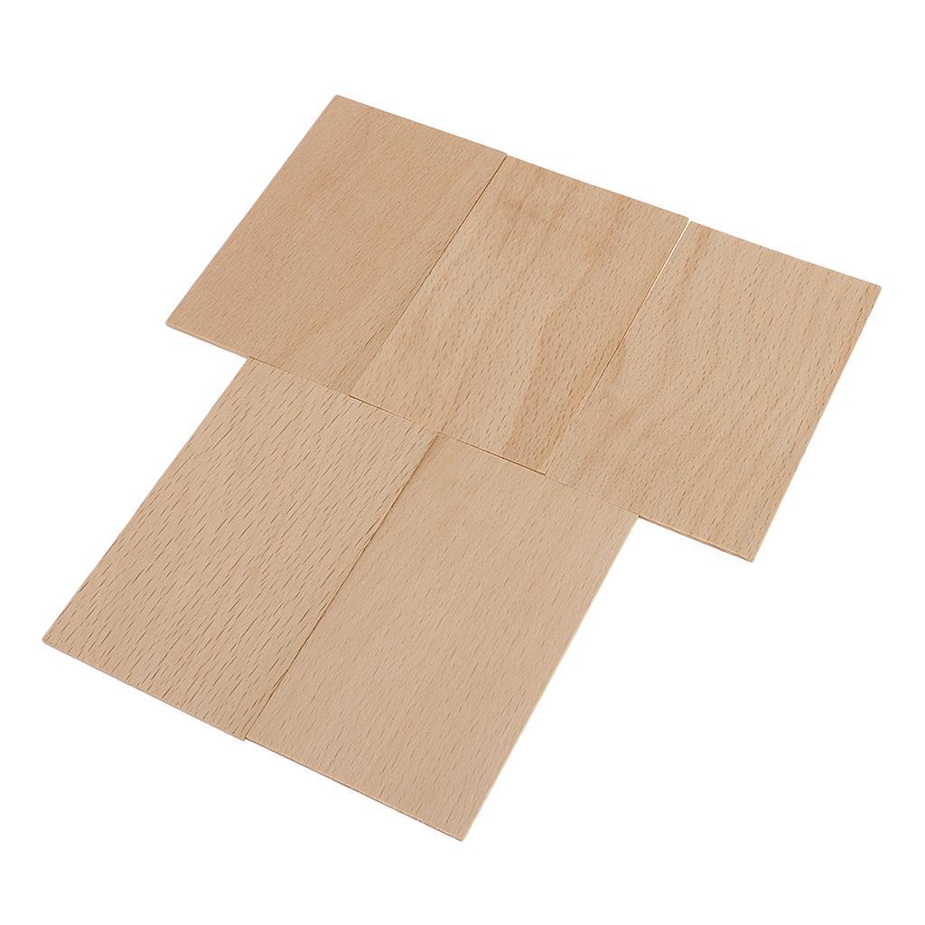 6-10pack 2 mm Thick Natural Wood Pieces - Unfinished Wooden Pieces DIY Craft 2