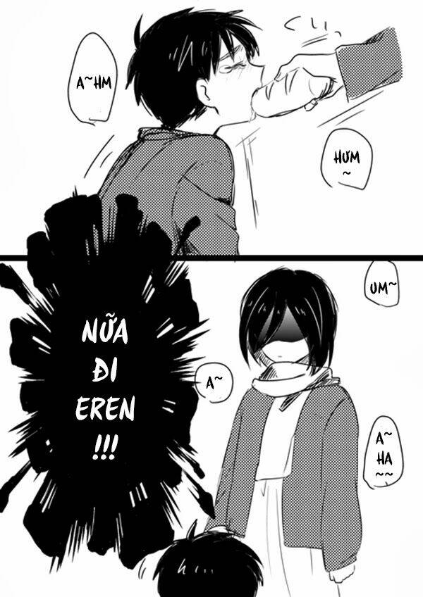 tấn công người khổng lồ - doujinshi eren x mikasa chapter 8 3