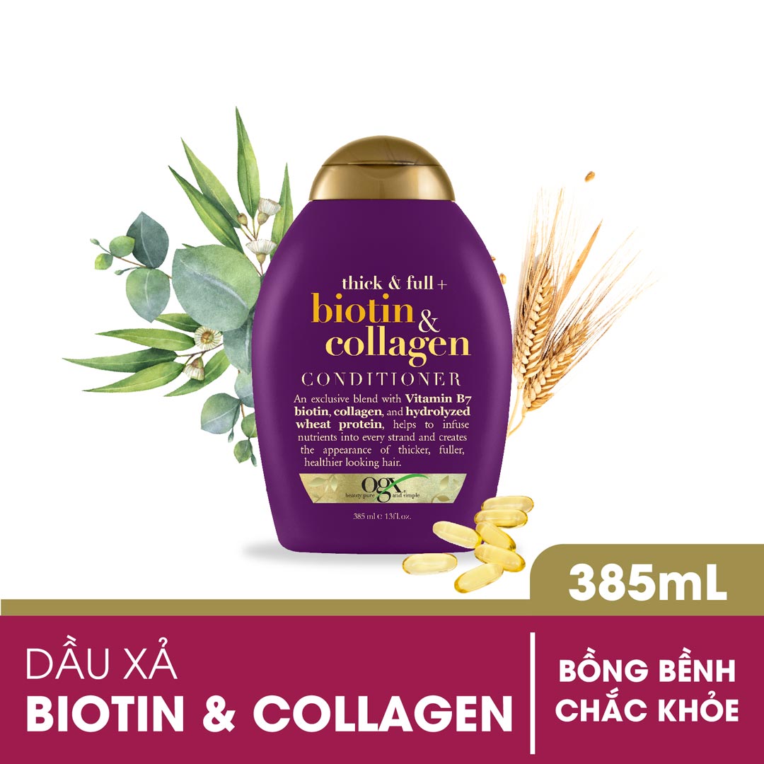 Dầu Xả Ogx Biotin &amp; Collagen Conditioner 385ml