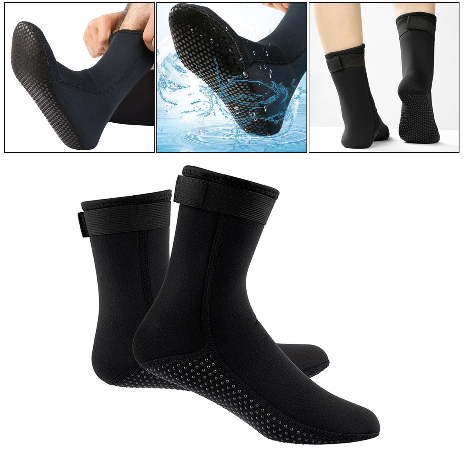 2 Pairs Neoprene Diving Scuba Boots 3mm Surfing Snorkeling Socks  L