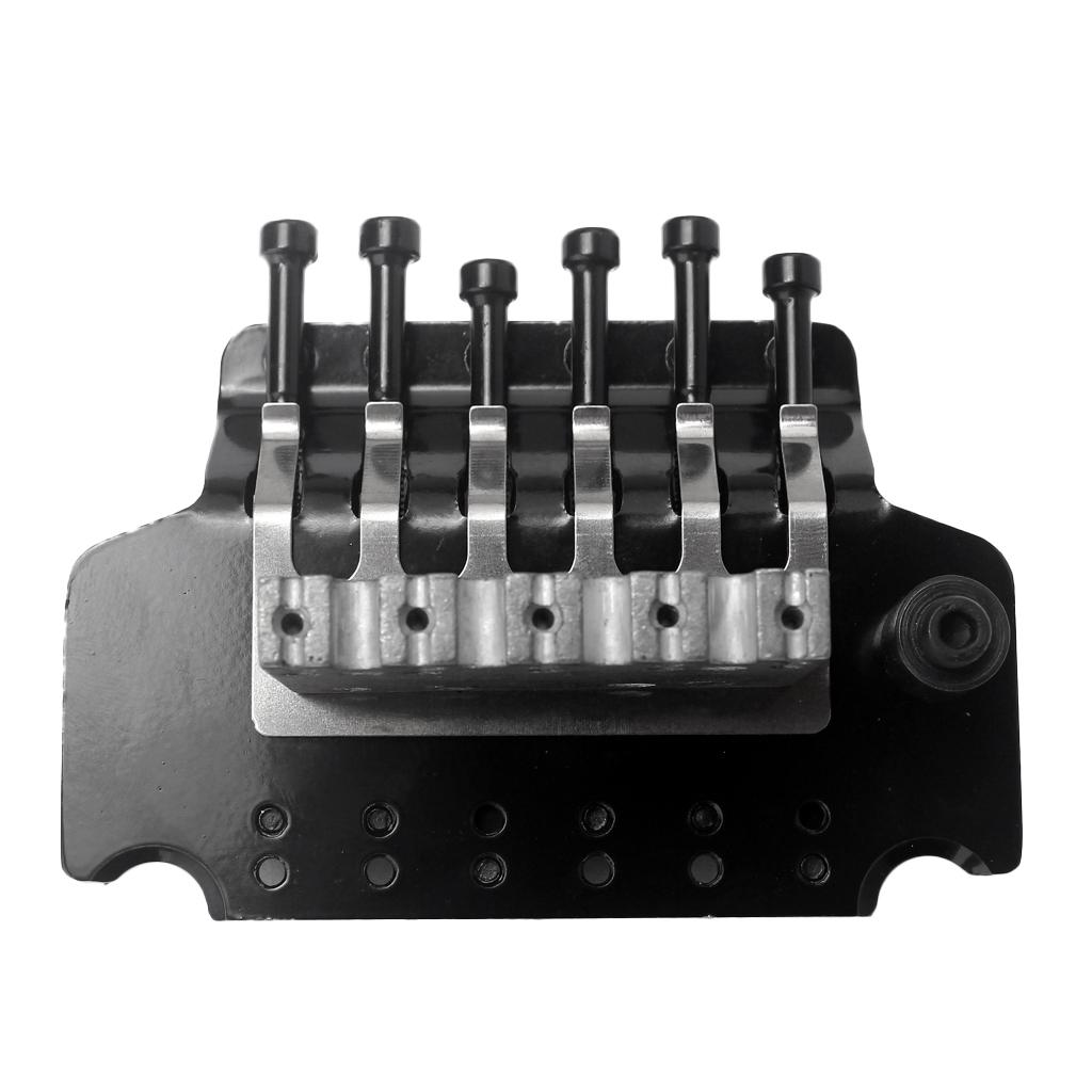 6 Dây Đôi Tremolo Cầu Yên Cầu Bộ cho Đàn Guitar Điện Đen