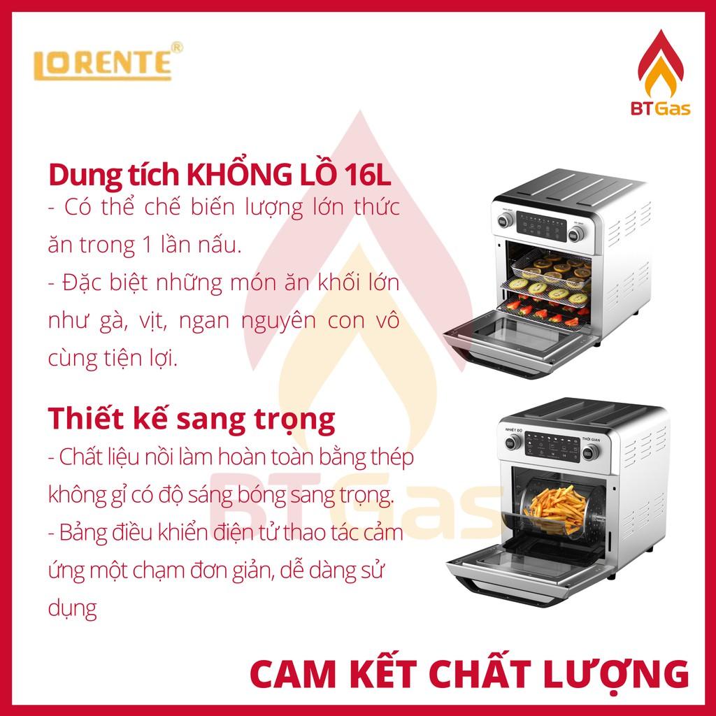 Nồi chiên không dầu điện tử dung tích lớn 16L Lorente LT-1600 - Hàng chính hãng