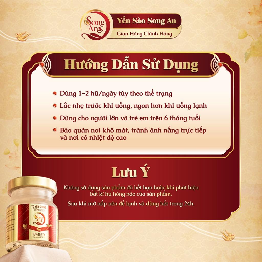 Tổ yến chưng đường phèn Song An Food hũ 70ml bổ sung dưỡng chất bồi bổ sức khỏe