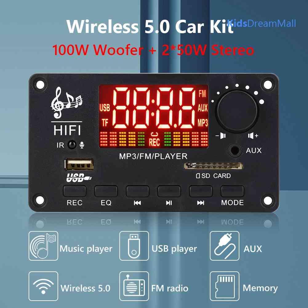 Mới Bảng Mạch Khuếch Đại Âm Thanh Bluetooth 5.0 MP3 2 X 50W 100W