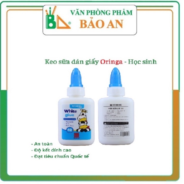 Keo Sữa Dán Giấy Cho Học Sinh Oringa HH - 3500 Sử dụng trên được nhiều loại chất liệu khác nhau
