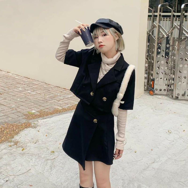 SET ÁO CỔ VEST và CHÂN VÁY