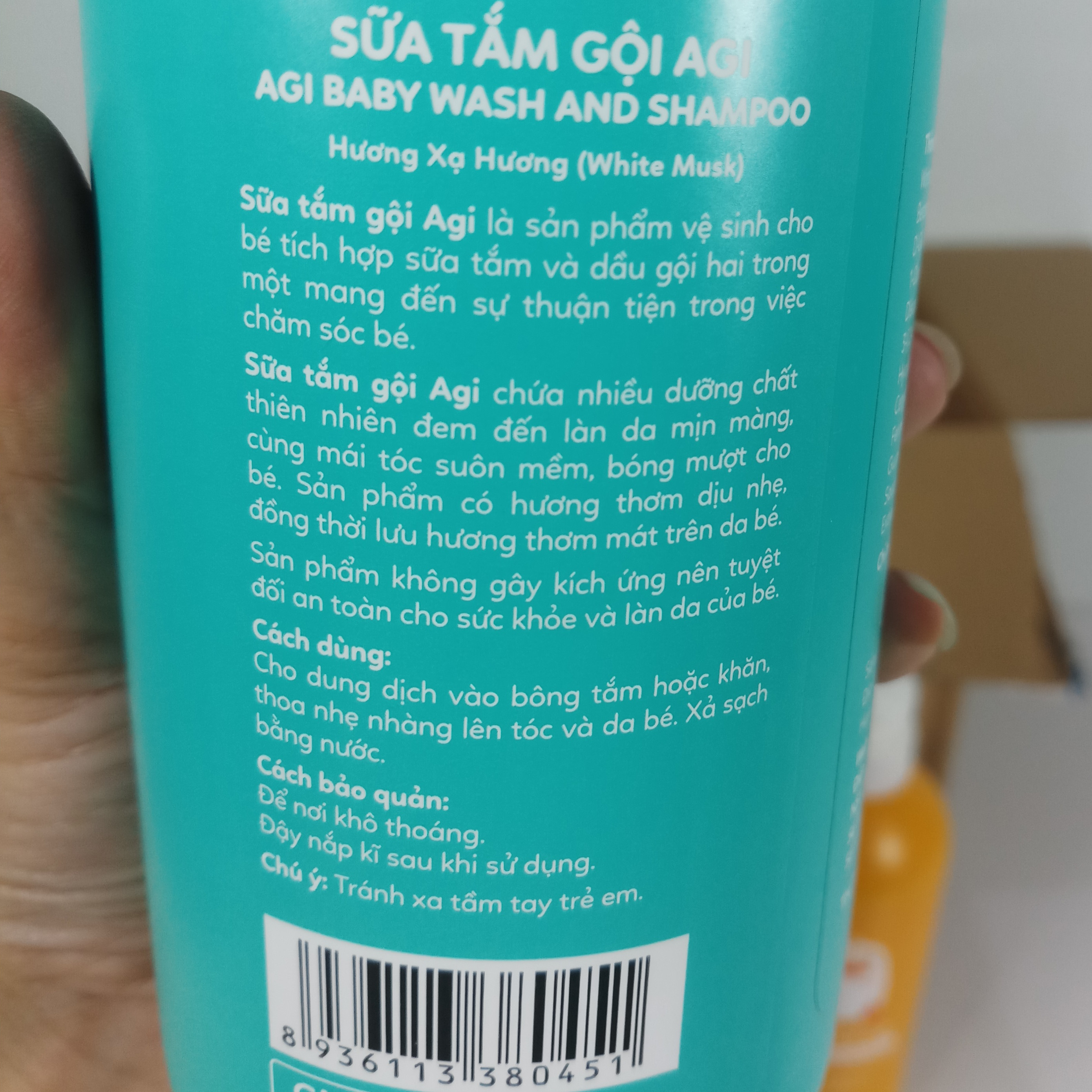 Combo 2 Chai Sữa Tắm Gội AGI 500ml - Hương Cỏ Xạ Hương