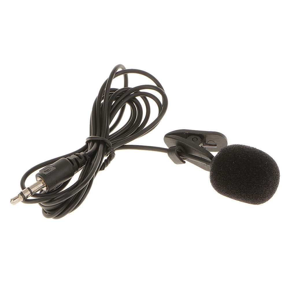 3.5mm Hands Clip On Mini Lapel Mic Microphone For Notebook Laptop